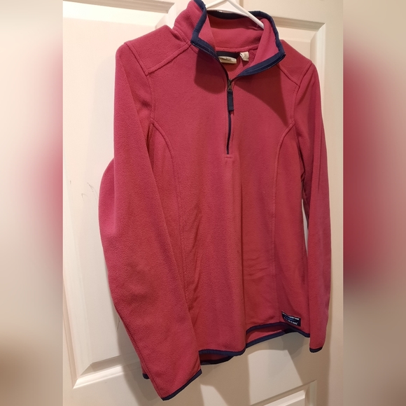 L.L.Bean Pink Fleece 1/4 Zip Pullover size XS - Picture 7 of 12